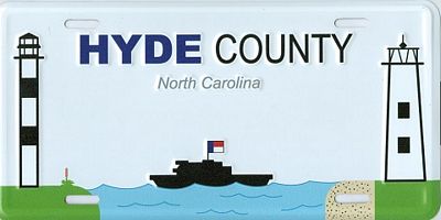 North Carolina Sample Custom Embossed Aluminum License Plate
