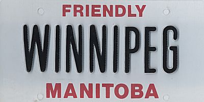 Sample Custom Manitoba License Plate