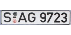 Sample Custom German License Plate