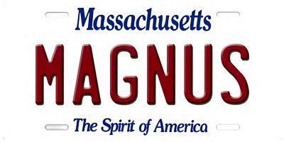 Sample Custom Massachusetts License Plate